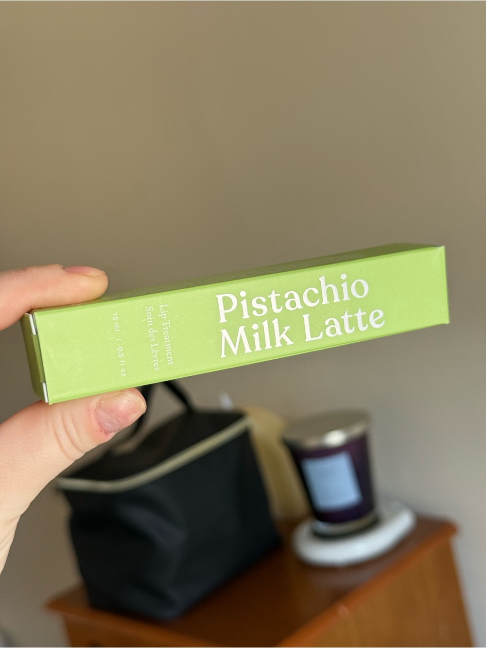 NIB Iota pistachio milk latte lip treatment